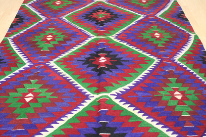 Handwoven Turkish Vintage Kilim (6'2" x 10'9")