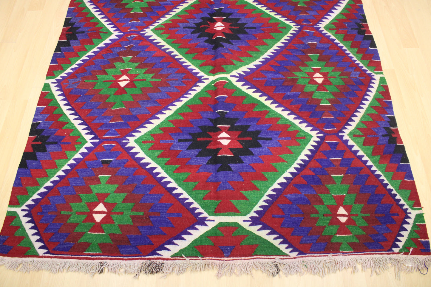 Handwoven Turkish Vintage Kilim (6'2" x 10'9")