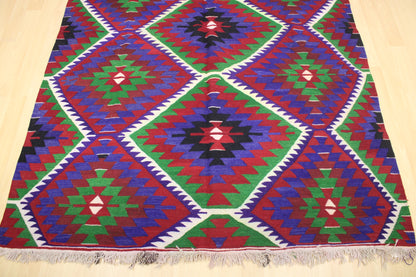 Handwoven Turkish Vintage Kilim (6'2" x 10'9")