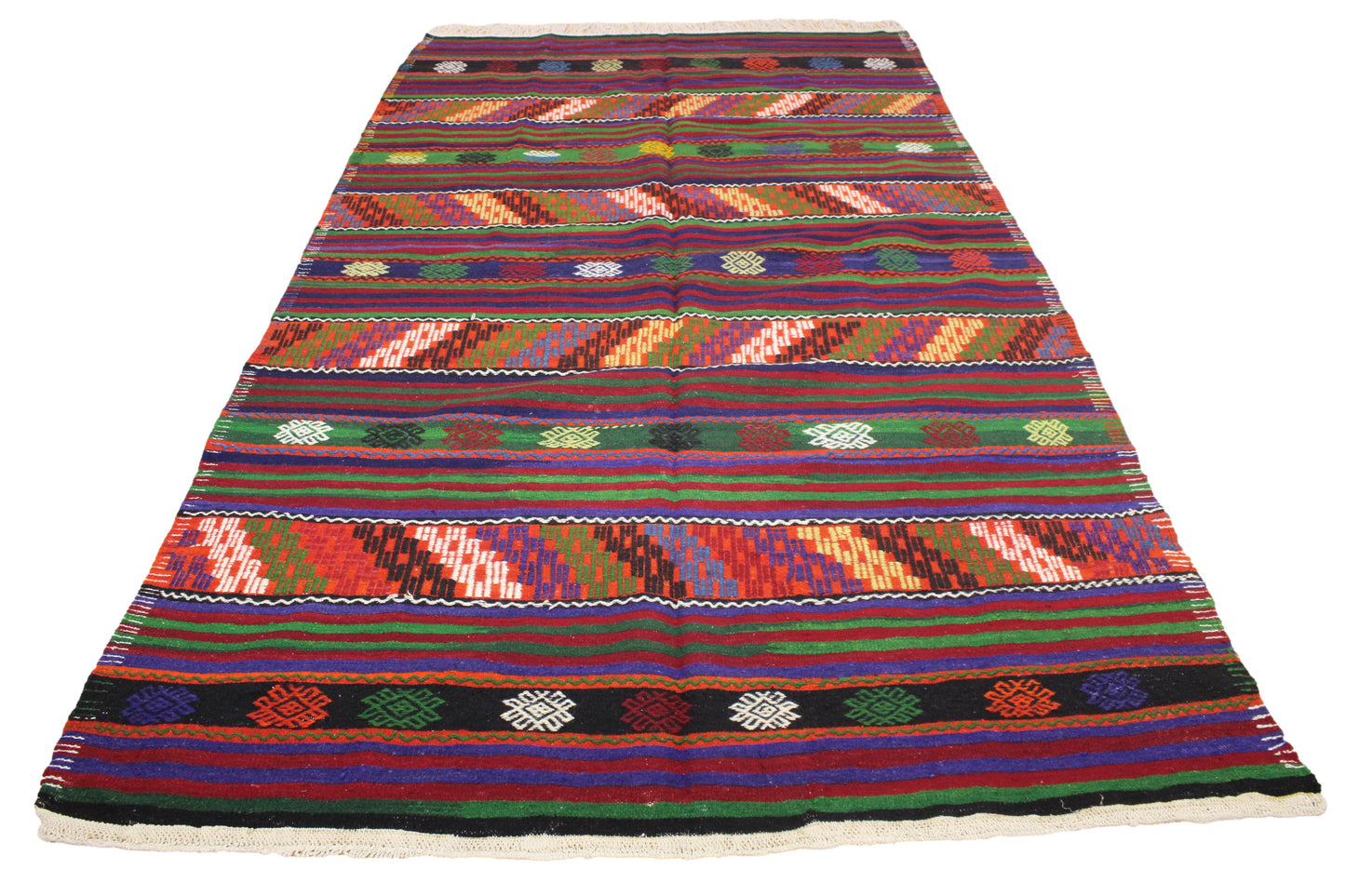 Handwoven Turkish Vintage Kilim (5'9" x 10'8")