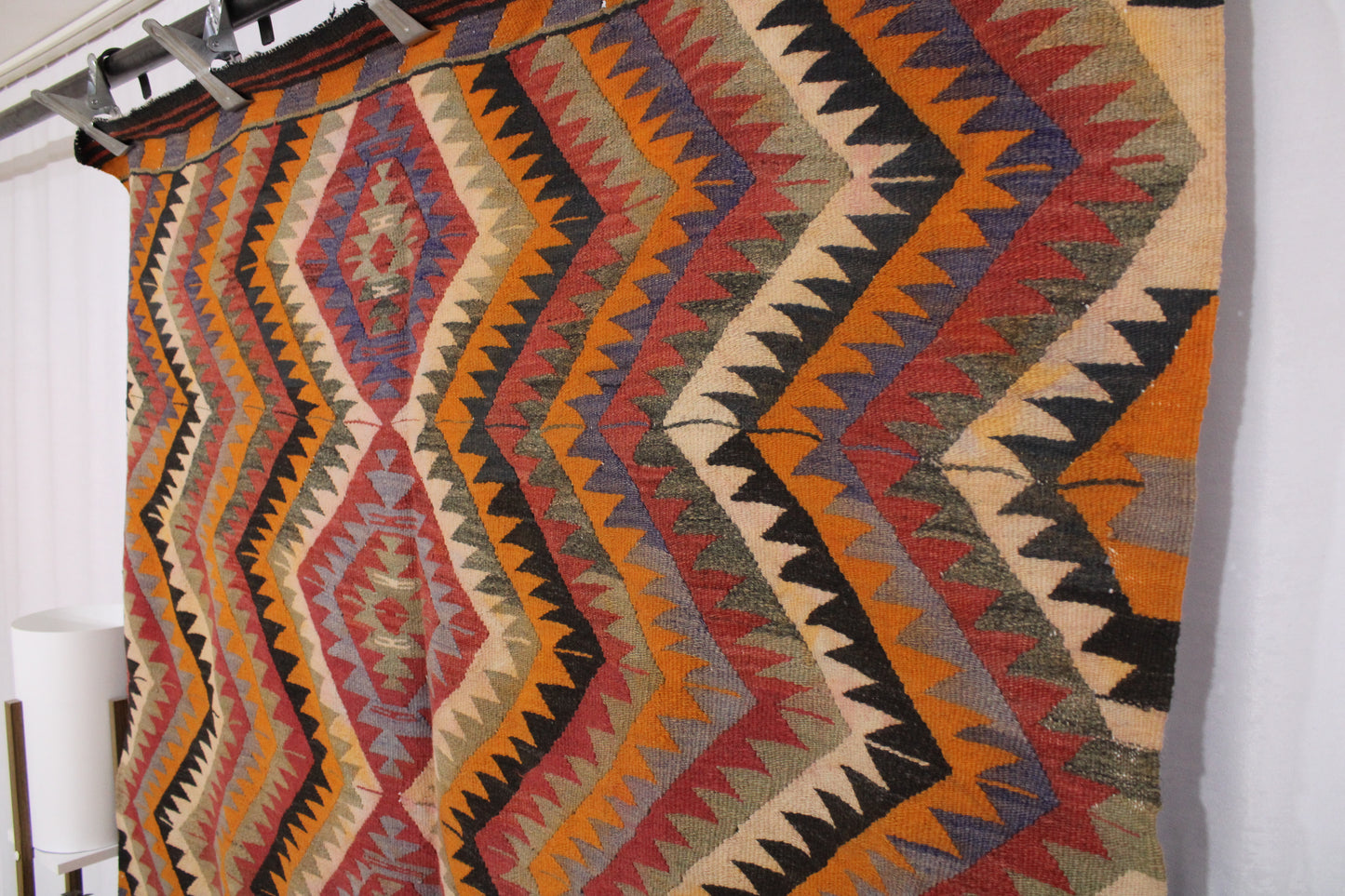 Handwoven Turkish Vintage Kilim (4'11" x 9'6")