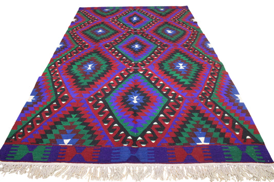 Handwoven Turkish Vintage Kilim (6'2" x 10'10")