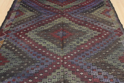 Handwoven Turkish Vintage Kilim (6'2" x 9'2")