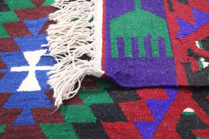 Handwoven Turkish Vintage Kilim (6'2" x 10'10")