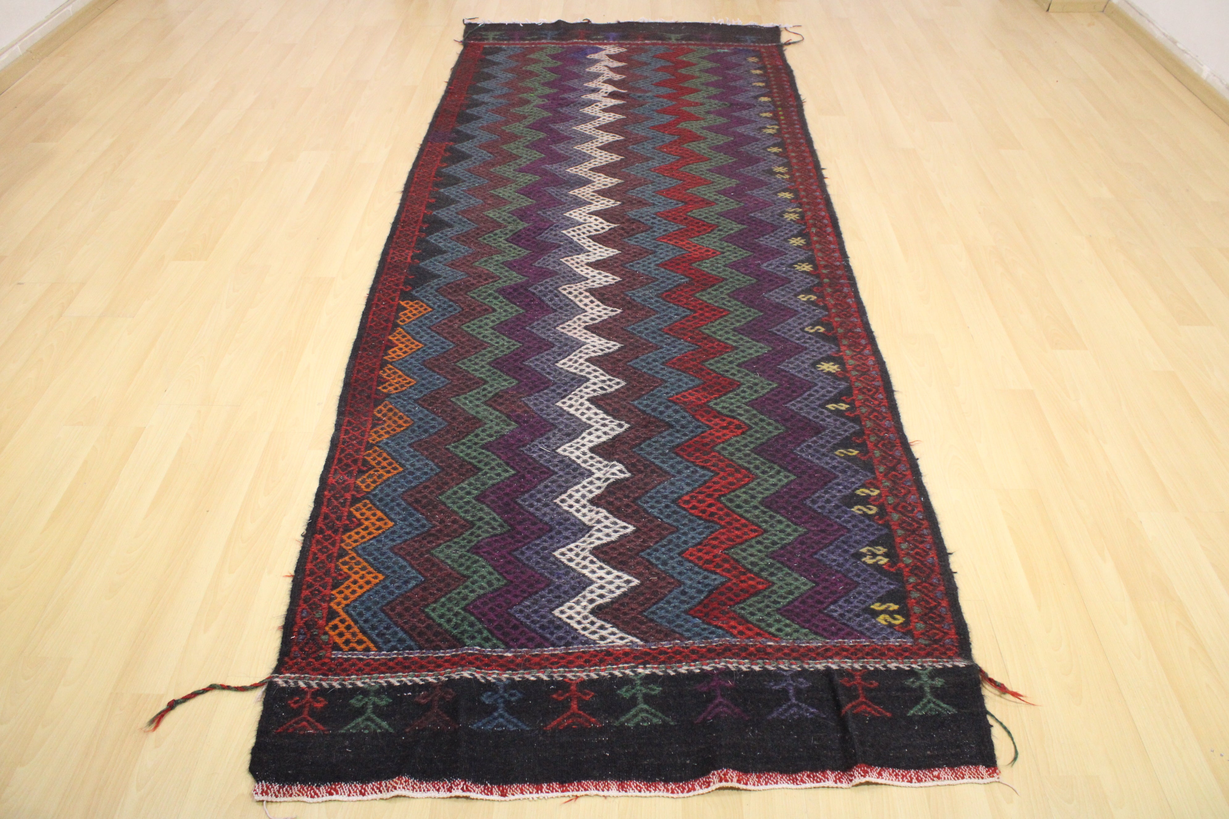 Authentic Handwoven Turkish Runner Kilim