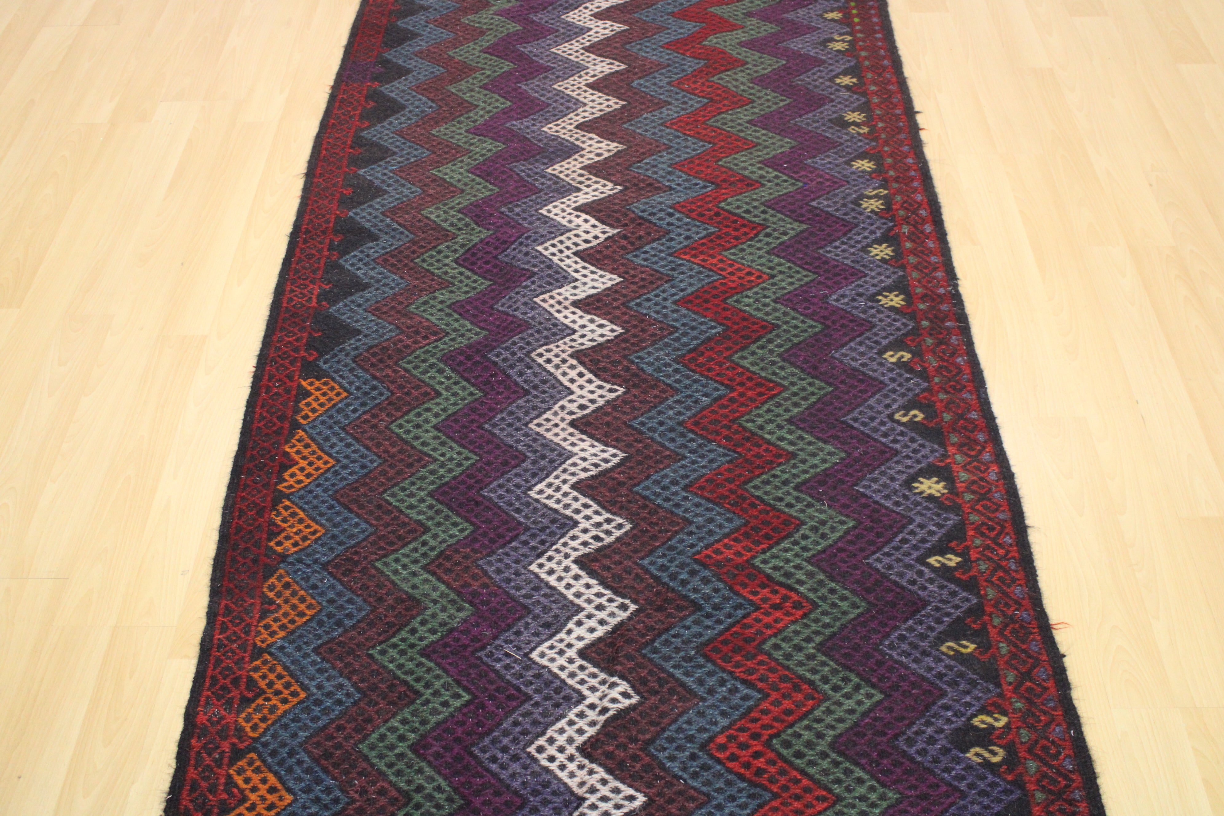 Authentic Handwoven Turkish Runner Kilim
