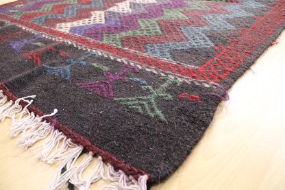 Handwoven Turkish Vintage Runner Kilim (3'11" x 11'6")