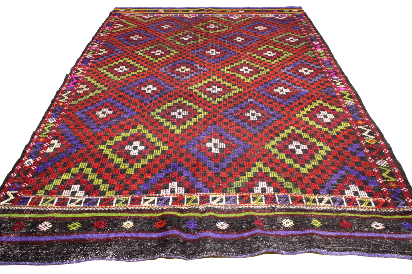 Handwoven Turkish Vintage Kilim (7'5" x 10'8")