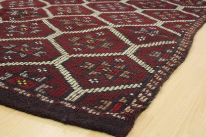 Handwoven Turkish Vintage Kilim (5'1" x 9'2")