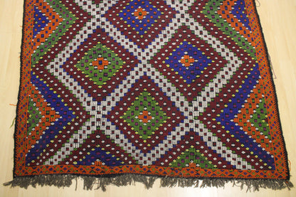 Handwoven Turkish Vintage Kilim (5'11" x 11'7")