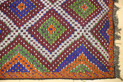 Handwoven Turkish Vintage Kilim (5'11" x 11'7")