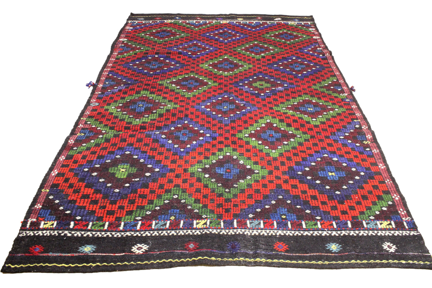 Handwoven Turkish Vintage Kilim (6'3" x 10'1")