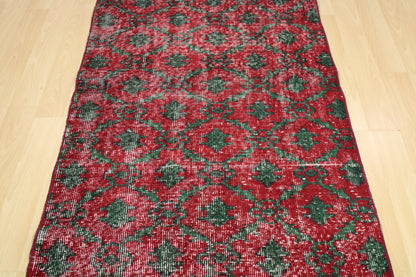 Hand-Knotted Vintage Turkish Rug (2'11" x 8'1")