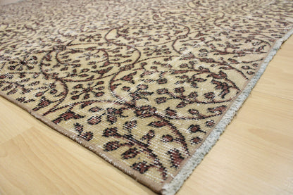 Hand-Knotted Vintage Turkish Rug (3'12" x 7'5")