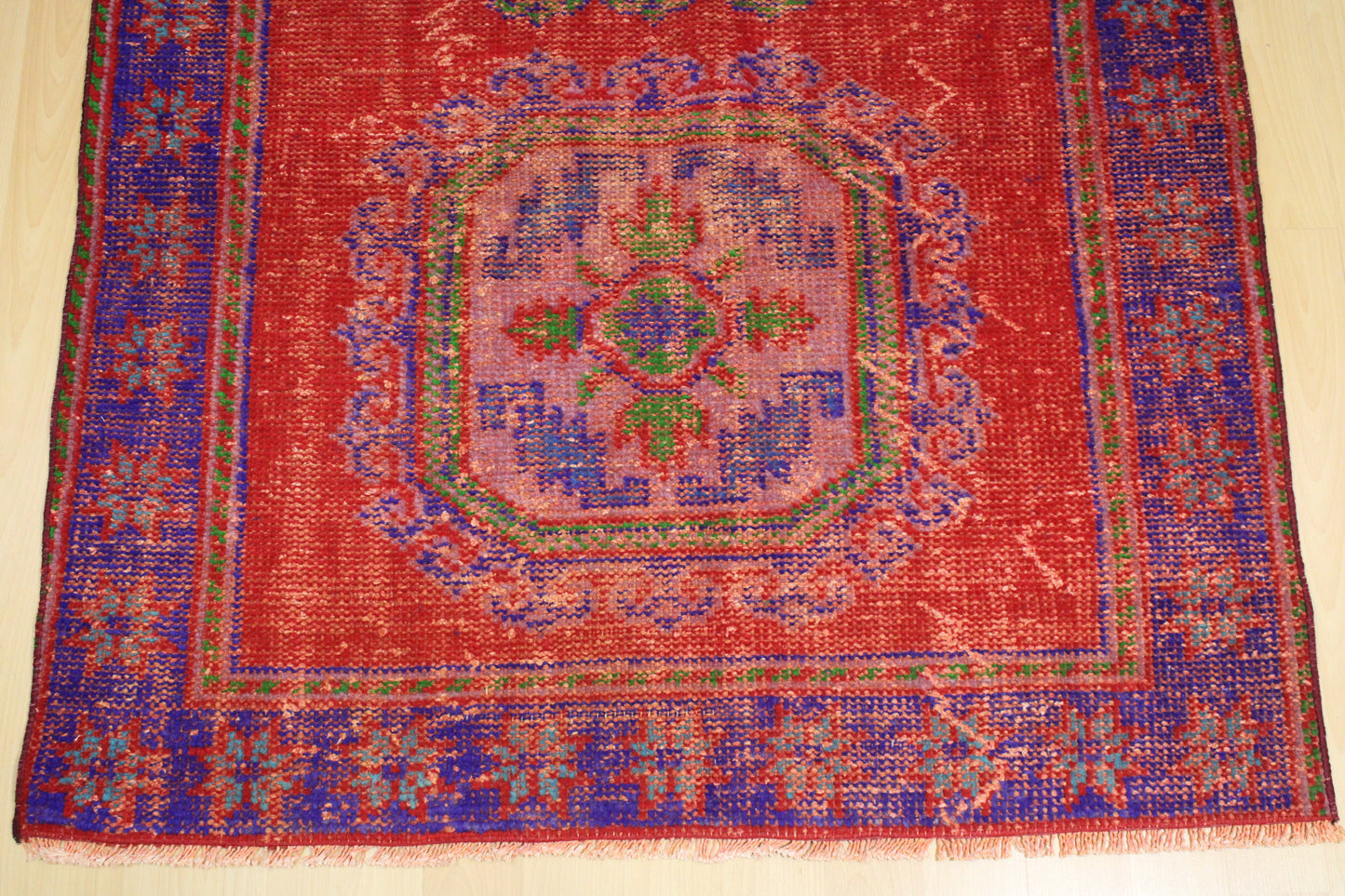 Hand-Knotted Vintage Turkish Rug (4'2" x 12'4")