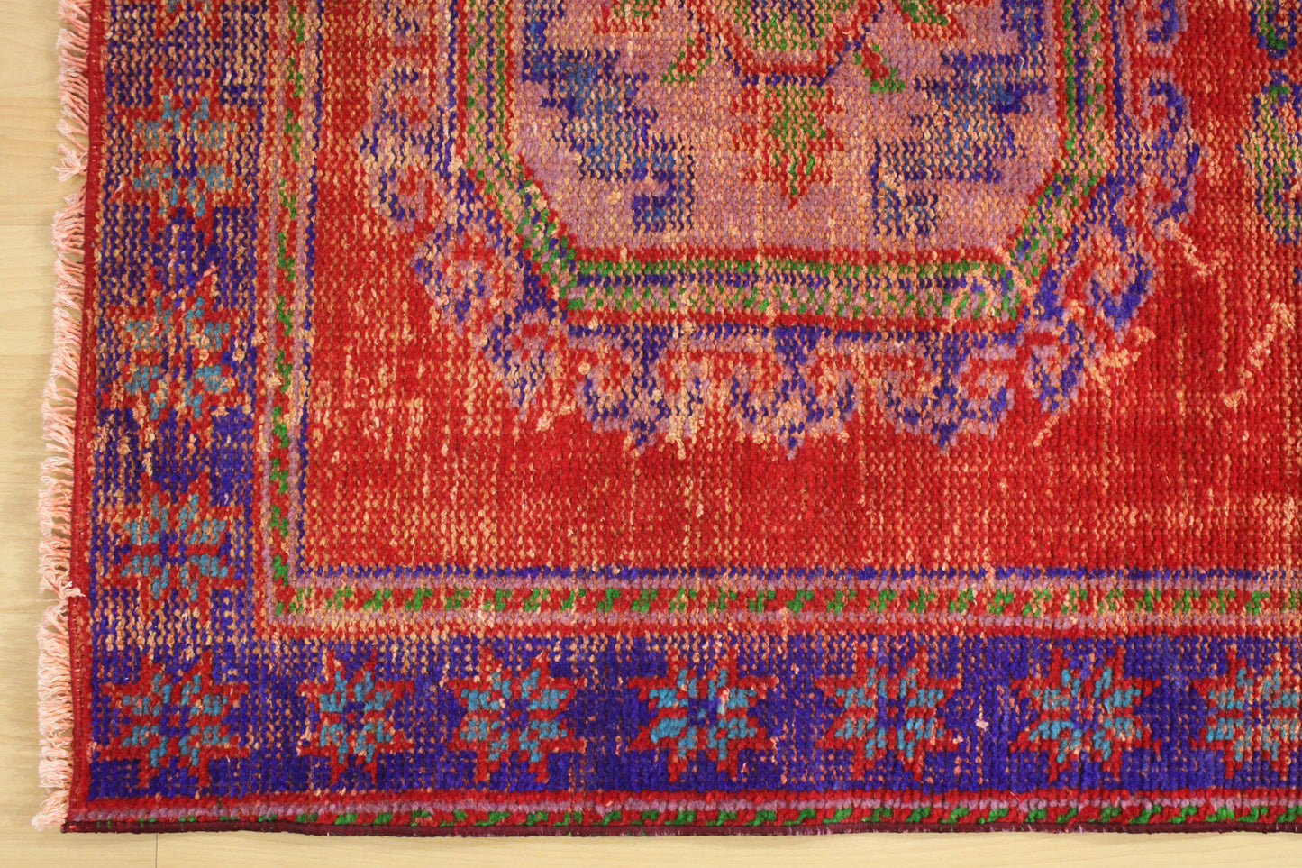 Hand-Knotted Vintage Turkish Rug (4'2" x 12'4")