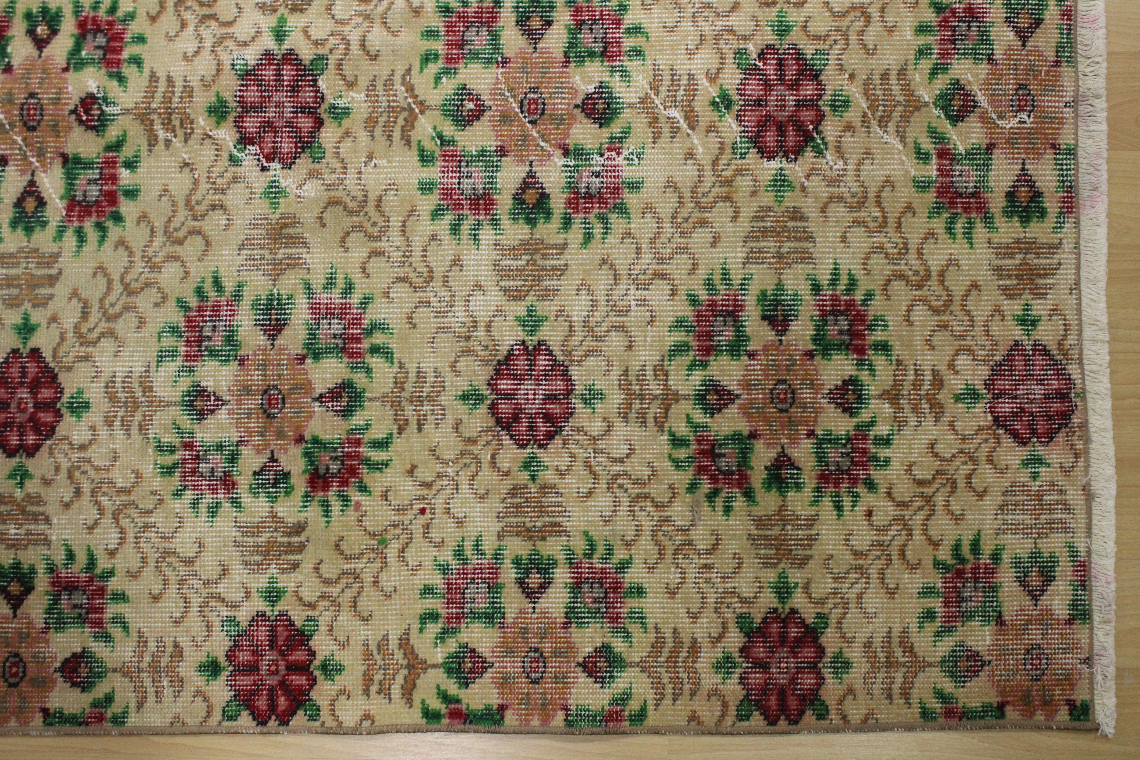 El Dokuma Anadolu Kök Boya Yün Halı