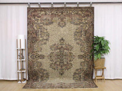 Hand-Knotted Vintage Turkish Rug (6'0" x 9'1")