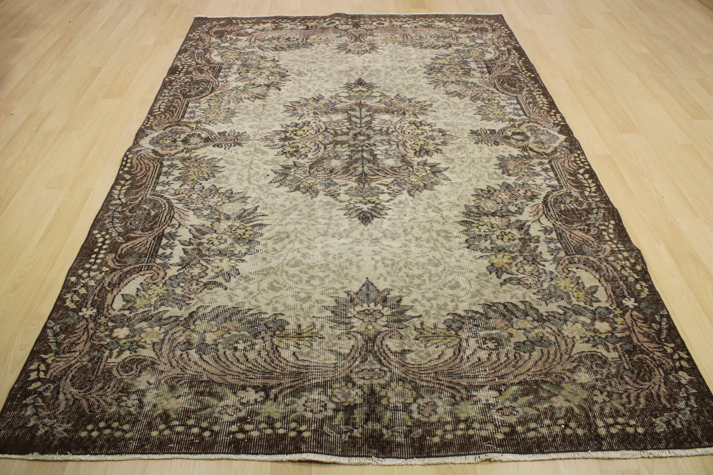 Hand-Knotted Vintage Turkish Rug (6'0" x 9'1")