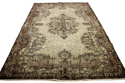 Hand-Knotted Vintage Turkish Rug (6'0" x 9'1")