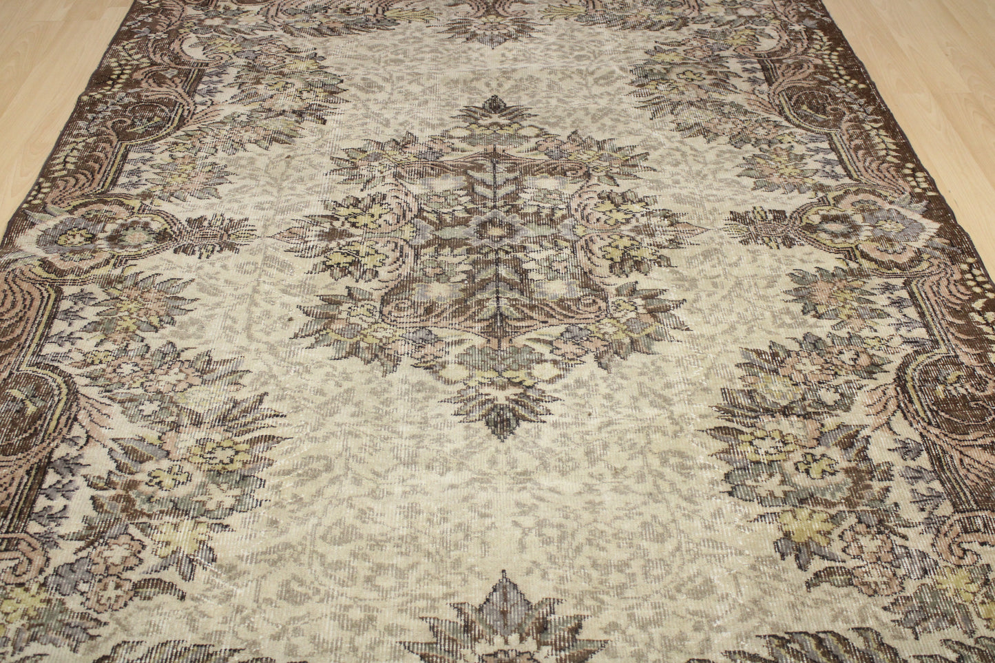 Hand-Knotted Vintage Turkish Rug (6'0" x 9'1")