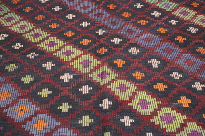 Handwoven Turkish Vintage Kilim (7'8" x 11'2")