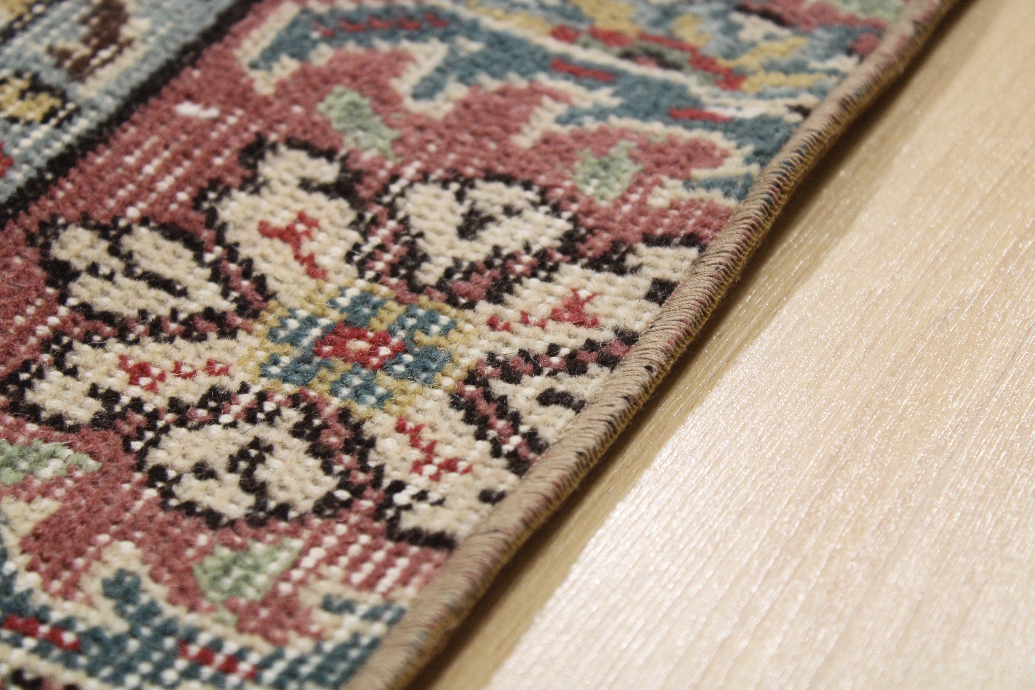 Turkish Vintage Hand-Knotted Wool Rug