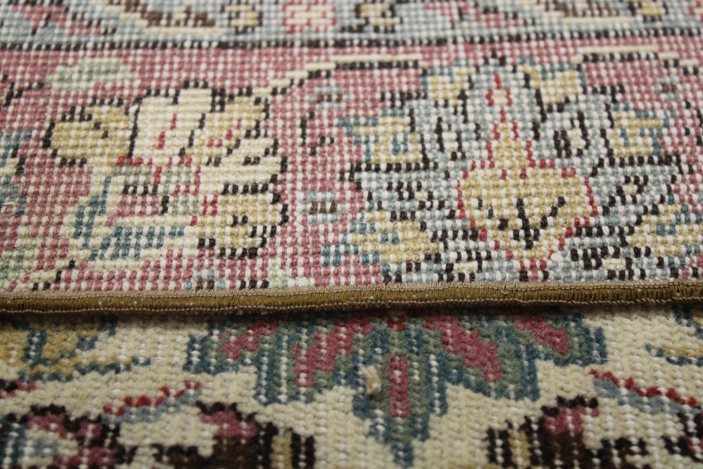 Hand-Knotted Vintage Turkish Rug (5'3" x 8'10")