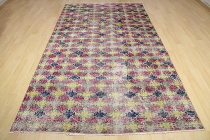 Hand-Knotted Vintage Turkish Rug (5'8" x 10'5")