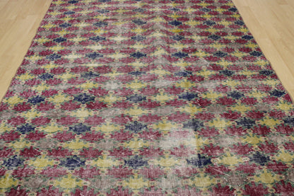 Hand-Knotted Vintage Turkish Rug (5'8" x 10'5")