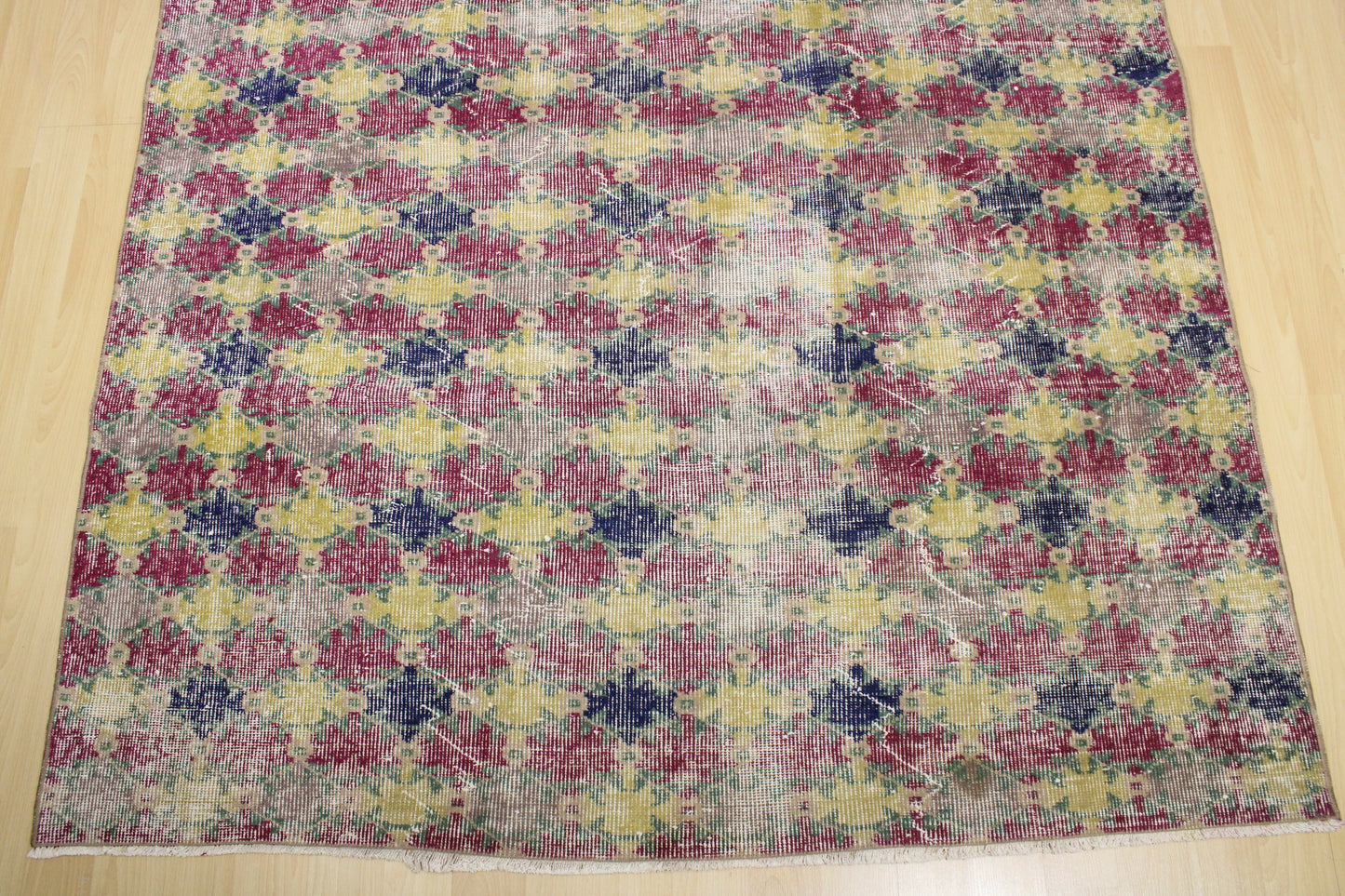 Hand-Knotted Vintage Turkish Rug (5'8" x 10'5")