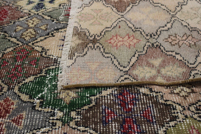 Hand-Knotted Vintage Turkish Rug (6'1" x 9'10")