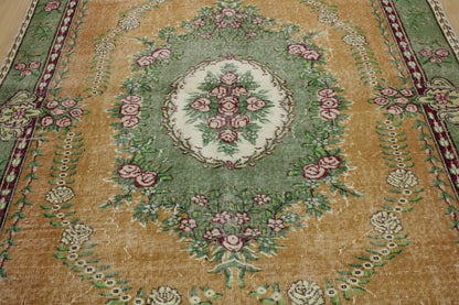 Hand-Knotted Vintage Turkish Rug (6'1" x 9'4")