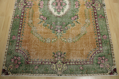 Hand-Knotted Vintage Turkish Rug (6'1" x 9'4")