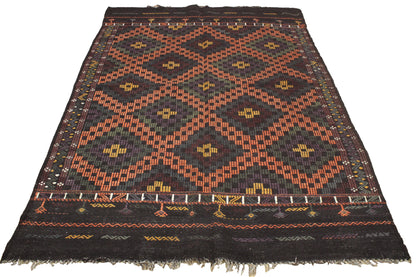 Handwoven Turkish Vintage Kilim (6'9" x 9'7")