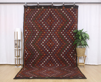 Handwoven Turkish Vintage Kilim (5'12" x 10'11")