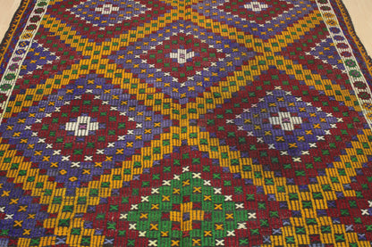 Handwoven Turkish Vintage Kilim (6'2" x 10'9")