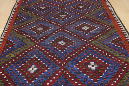 Handwoven Turkish Vintage Kilim (6'0" x 11'8")