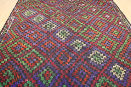 Handwoven Turkish Vintage Kilim (6'12" x 10'4")