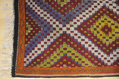 Handwoven Turkish Vintage Kilim (6'3" x 12'2")