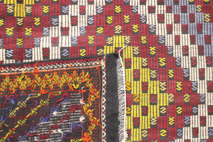 Handwoven Turkish Vintage Kilim (6'3" x 12'2")