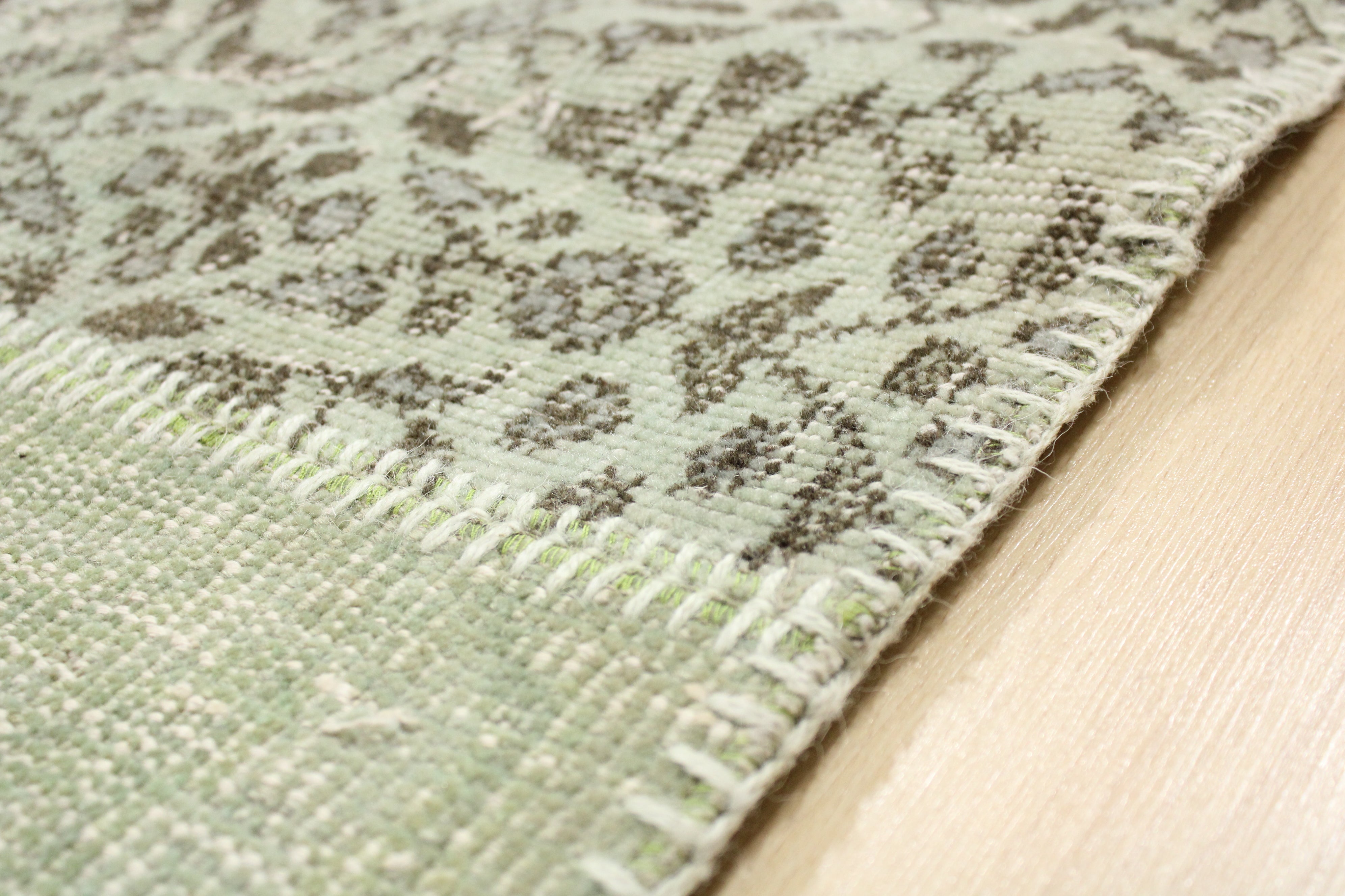 Turkish Patchwork Hand-Knotted Wool Rug