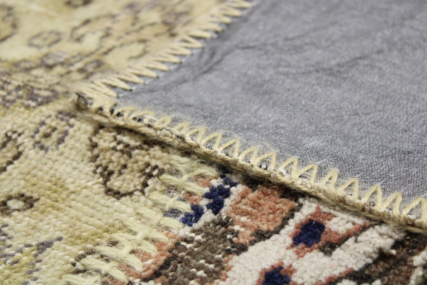 Hand-Knotted Patchwork Turkish Rug (3'5" x 5'3")