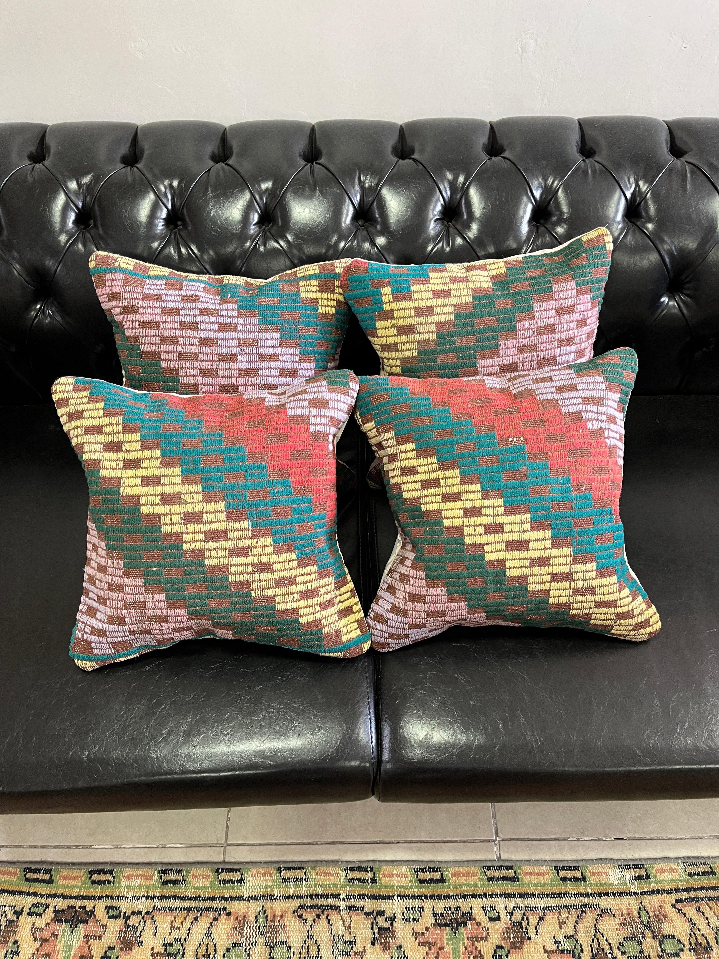 El Yapımı Otantik Yastık Kılıfı Seti