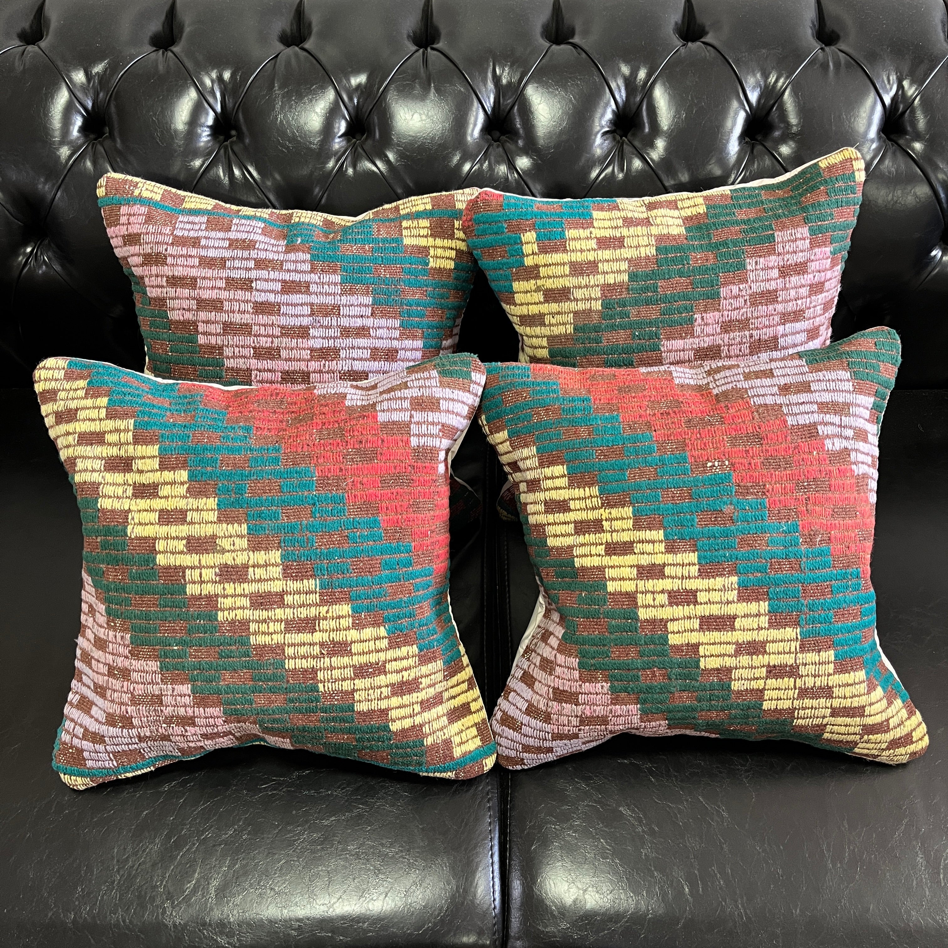 El Yapımı Otantik Yastık Kılıfı Seti