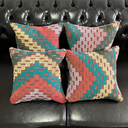 Ethnic Cushion Cover Set (16" x 16")