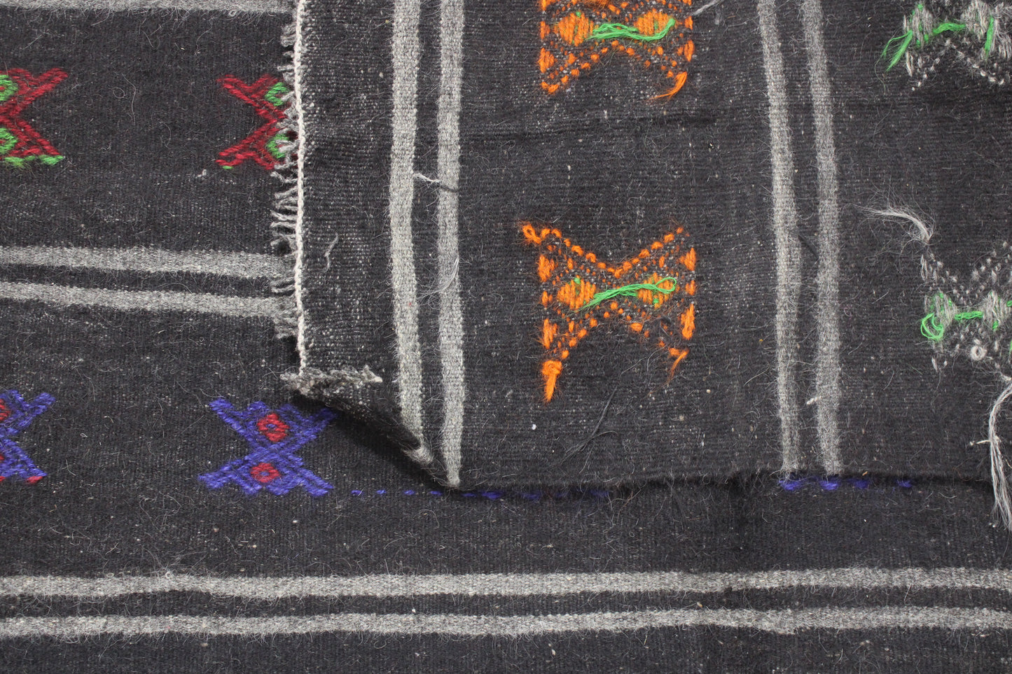 Handwoven Turkish Vintage Kilim (5'7" x 12'4")