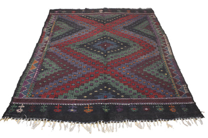 Handwoven Turkish Vintage Kilim (6'3" x 8'6")