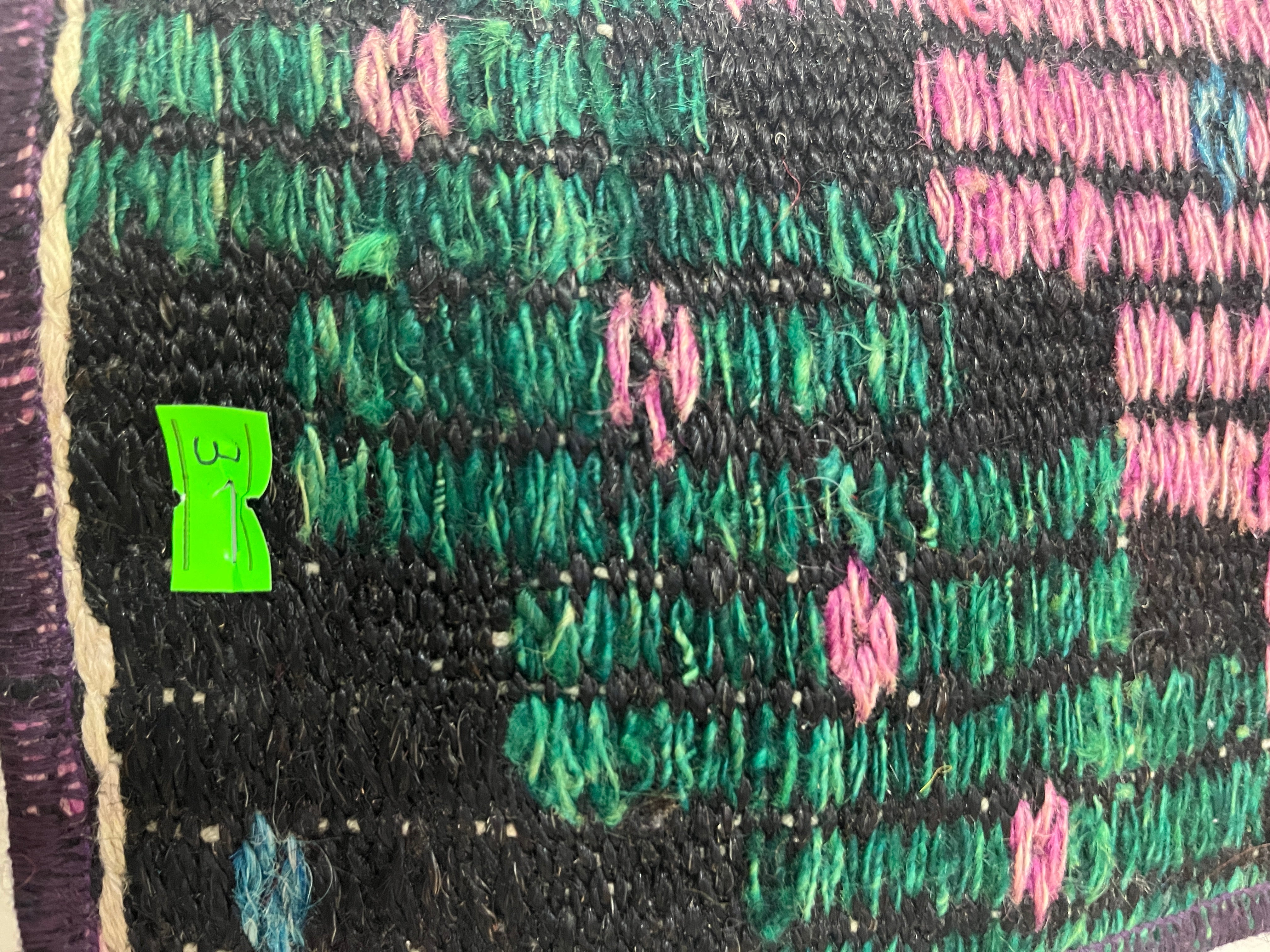 El Dokuma Anadolu Kök Boya Yün Kilim