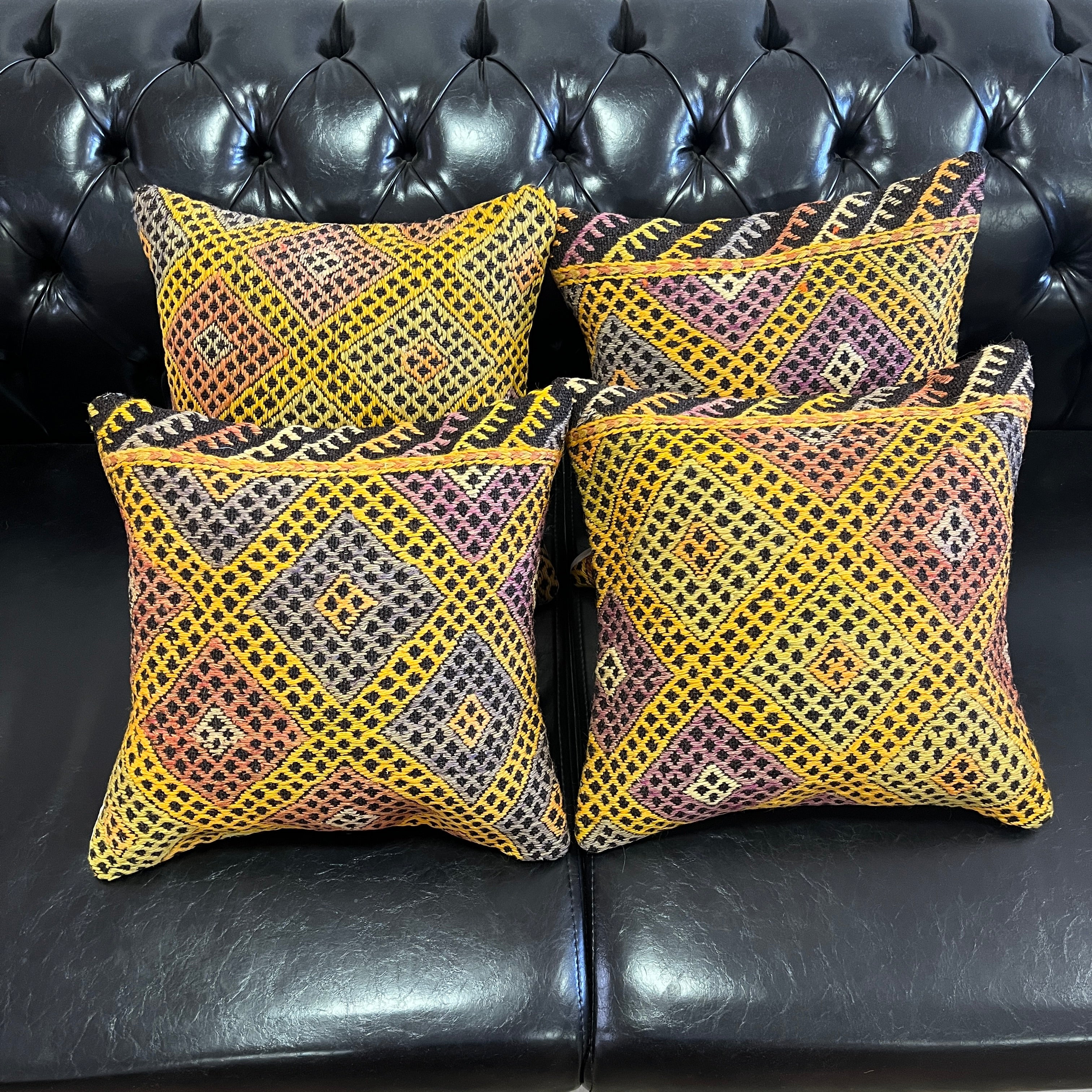 El Yapımı Otantik Yastık Kılıfı Seti